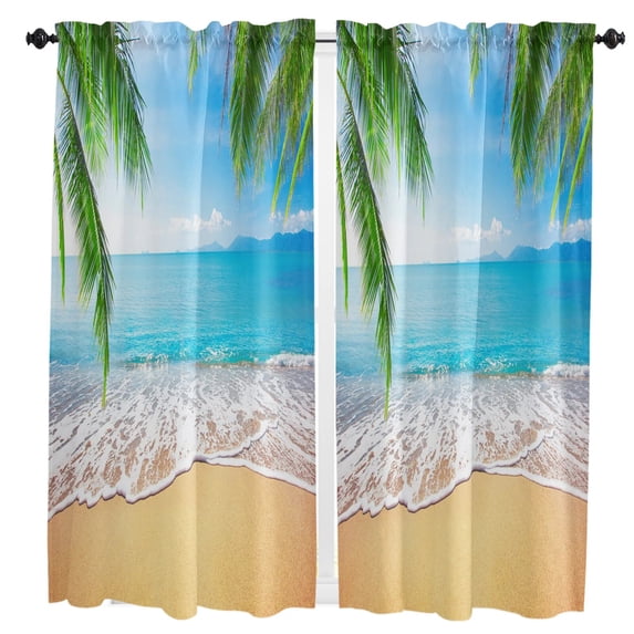 Sea House Terrace Curtains For Living Room Kitchen Curtain Bedroom Decorative Window Treatments Home Drapes