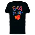 thumbnail image 1 of Sea In My Heart T-Shirt Men -Image by Shutterstock, Male Medium, 1 of 2