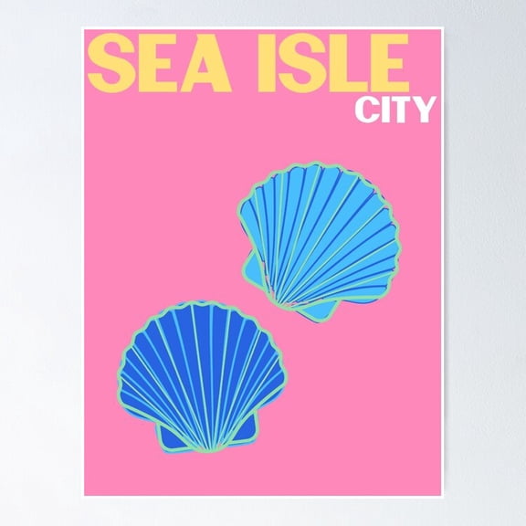 Sea Isle City Poster, UNFRAMED-18x24