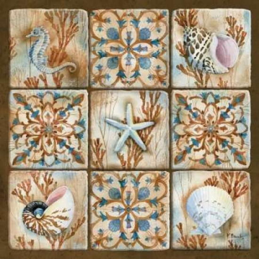 Sea Isle Collage I Canvas Art - Paul Brent (24 x 24)