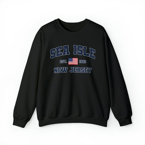 Sea Isle New Jersey NJ Sweatshirt, Gifts, Crewneck