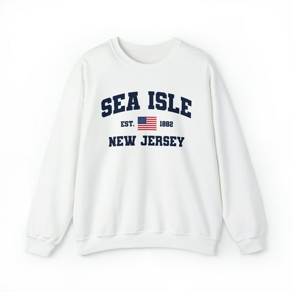 Sea Isle New Jersey NJ Sweatshirt, Gifts, Crewneck