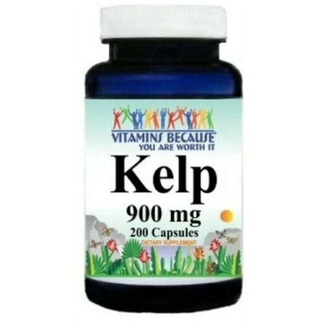 Sea Kelp 900mg 200 Caps Thyroid Support VB Seaweed