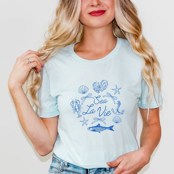 Sea La Vie Collage - Women's Short Sleeve Tee