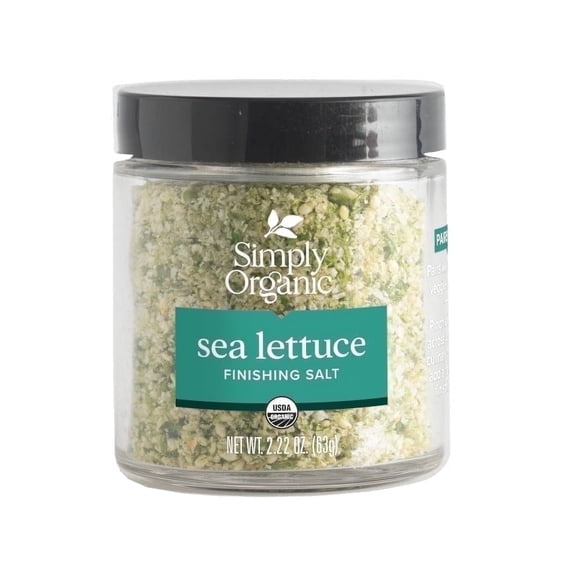 Simply Organic Certified Organic Sea Lettuce Finishing Salt, 2.22 oz