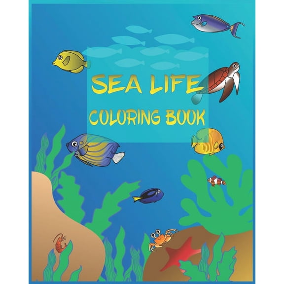 Sea Life Coloring Book (Paperback)