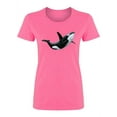 thumbnail image 1 of Sea Life Cute Orca Shaped Tee Women's -Image by Shutterstock, 1 of 2