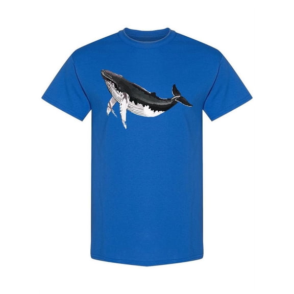 Sea Life Cute Whale T-Shirt Men -Image by Shutterstock, Male 3X-Large