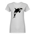 thumbnail image 1 of Sea Life Orca Design Shaped T-Shirt Women -Image by Shutterstock, Female Medium, 1 of 2