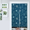 thumbnail image 1 of Sea Life Pattern Blue Background Door Curtain Nordic Living Room DoorCurtain Porch Partition Curtain Kitchen Rative Half Curtain, 1 of 4