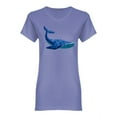 thumbnail image 1 of Sea Life Realistic Whale Shaped T-Shirt Women -Image by Shutterstock, Female Large, 1 of 2