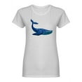 thumbnail image 1 of Sea Life Realistic Whale Shaped Tee Women's -Image by Shutterstock, 1 of 2