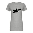 thumbnail image 1 of Sea Life Whales Graphic Shaped T-Shirt Women -Image by Shutterstock, Female Large, 1 of 2