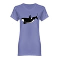 thumbnail image 1 of Sea Life Whales Graphic Shaped T-Shirt Women -Image by Shutterstock, Female Large, 1 of 2