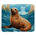 thumbnail image 1 of Sea Lion Gaming Mouse Pad, Mouse Mat, Mouse Pad - Square, 8.3x9.8 Inch, Printed, Non-Slip Rubber Bottom - Suitable for Office and Gaming, 1 of 6
