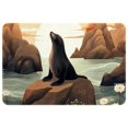thumbnail image 1 of Sea Lion Non-Slip Polyester Game Mat Kitchen Rugs Door Mat Machine Washable, 1 of 6