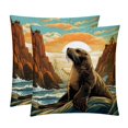 thumbnail image 1 of Sea Lion Pillow Covers Inserts, Decorative Pillows, Throw Pillows with Unique Patterns for Home Décor - Set of 2 in 16x16, 18x18, or 20x20 inches, 1 of 6