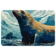 thumbnail image 1 of Sea Lion Polyester Non-Slip Machine Washable Floor Carpet Chair Mat Floor Rug, 1 of 6