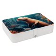 thumbnail image 1 of Sea Lion Portable PU Leather Jewelry Organizer Box with Removable Compartment, 1 of 6