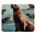 thumbnail image 1 of Sea Lion Printed Gaming Mousepad Desk Mat, Non-Slip Rubber Bottom Mouse Mat 8.3x9.8 Inch - Suitable for Office and Gaming, 1 of 6