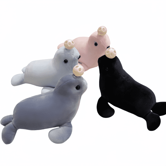 Sea Lion Stuffed Animal Soft Sleep Companion Doll-Cute Marine Animal Plush Toy Baby Party Birthday Gift for Home Decor