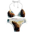 thumbnail image 1 of Sea Lion Stylish Bikini Set with Detachable Sponge & Adjustable Strap 2-Pack - Beach Ready!, 1 of 6