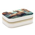 thumbnail image 1 of Sea Lion Velvet Necklace Holder: Portable Travel Organizer Box with Removable Compartment - Great Gift for Any Occasion, 1 of 7
