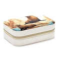 thumbnail image 1 of Sea Lion Velvet Portable Jewelry Organizer Box with Removable Compartment - Gift and Jewelry Display, 1 of 7