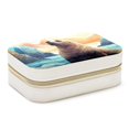 thumbnail image 1 of Sea Lion Velvet Portable Storage Box with Removable Compartment, Gift: Jewelry Stand, Display Case, Necklace Holder, 1 of 7