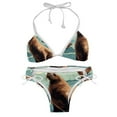 thumbnail image 1 of Sea Lion Women's Bikini Set with Detachable Sponge, Adjustable Strap | 2-Pack, Beachwear, Poolside, Swimsuit., 1 of 6