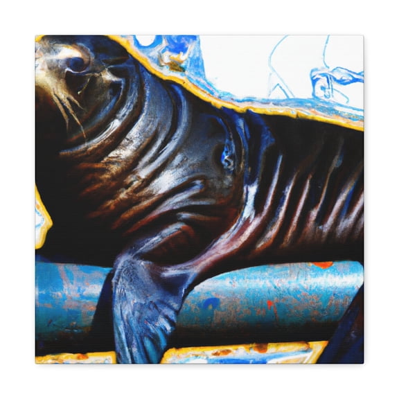 "Sea Lion at Dawn" - Canvas
