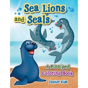 Sea Lions and Seals: A Pinniped Coloring Book, (Paperback)