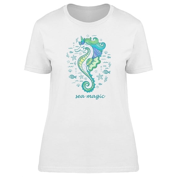 Sea Magic Sea Horse T-Shirt Women -Image by Shutterstock, Female XX-Large