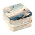 thumbnail image 1 of Sea Mew Portable Square Jewelry Box Earrings Necklaces Bracelets Organizer for Girls and Women, 1 of 6