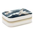 thumbnail image 1 of Sea Mew Velvet Portable Jewelry Organizer Box with Removable Compartment - Earring Holder and Gift Jewelry Box, 1 of 7