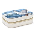 thumbnail image 1 of Sea Mew Velvet Portable Storage Box with Removable Compartment, Gift: Jewelry Stand, Display Case, Necklace Holder, 1 of 7