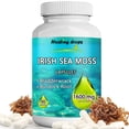 thumbnail image 1 of Sea Moss Capsules - Bladderwrack - Burdock Root – Keto Alkaline Non-GMO Diet - Raw Organic Wildcrafted Sun-Dried Seamoss Gel Powder, 1 of 7