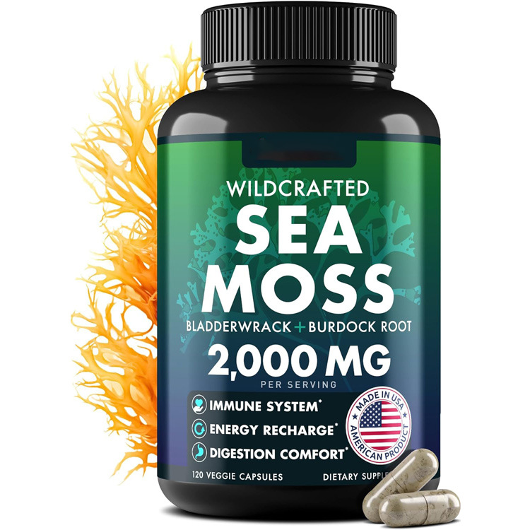 Sea Moss Capsules Irish Sea Moss Advanced with Burdock Root