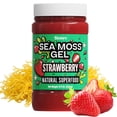 thumbnail image 1 of Sea Moss Gel – Strawberry 8oz Raw Wildcrafted Irish Sea Moss, Vegan Superfood, Essential Vitamins & Trace Minerals, Jam, Jelly & Spread Gifts, Made in the USA, 1 of 8