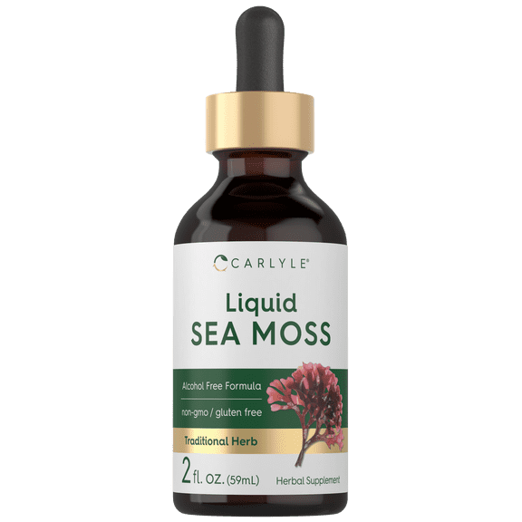 Sea Moss Liquid Drops | 2 Fl Oz | Vegan, Non-GMO, Gluten Free Formula | by Carlyle