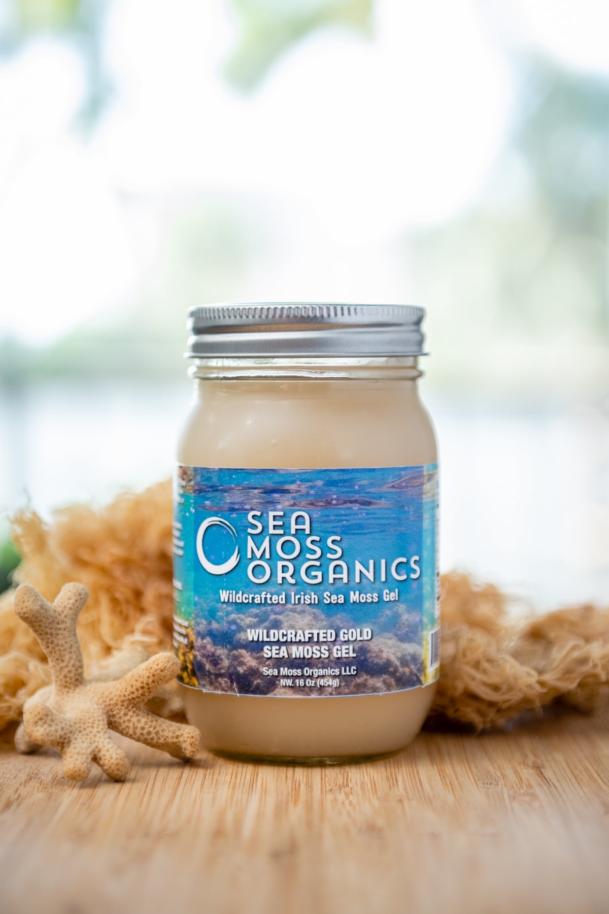 Sea Moss Organics Natural Wildcrafted Sea Moss Gel for Immune