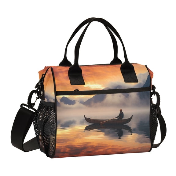 Sea Moutain Boat Ship Cooler Bag Lunch Bag Soft Cooler Cooling Tote Insulated Lunch Box for Adult Men Women
