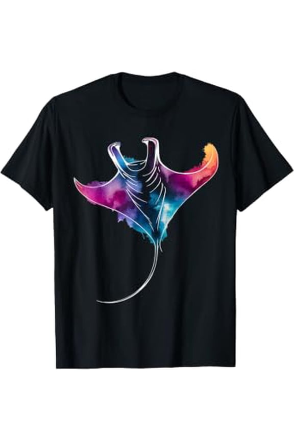 Sea Ocean Stingray Animal Splash Manta Ray T-Shirt