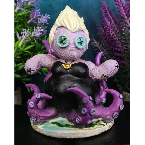 Sea Octopus Witch Ursula Pinheadz Halloween Monster In Voodoo Stitches Figurine
