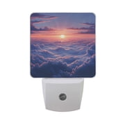 Sea Of Clouds Sunrise LED Night Light with Smart Sensor Plug Into Wall Dusk to Dawn 2 packs