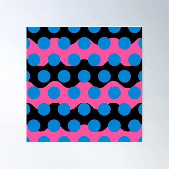 Sea Of Dots 634 Poster Wall Art, Modern Wall Decor For Living Room Bedroom, 24x24 UNFRAMED