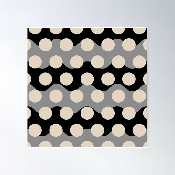 Sea Of Dots 641 Poster Wall Art, Modern Wall Decor For Living Room Bedroom, 30x30 UNFRAMED