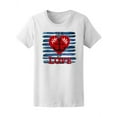 thumbnail image 1 of Sea Of Love Nautical Watercolor T-Shirt Women -Image by Shutterstock, Female Large, 1 of 2