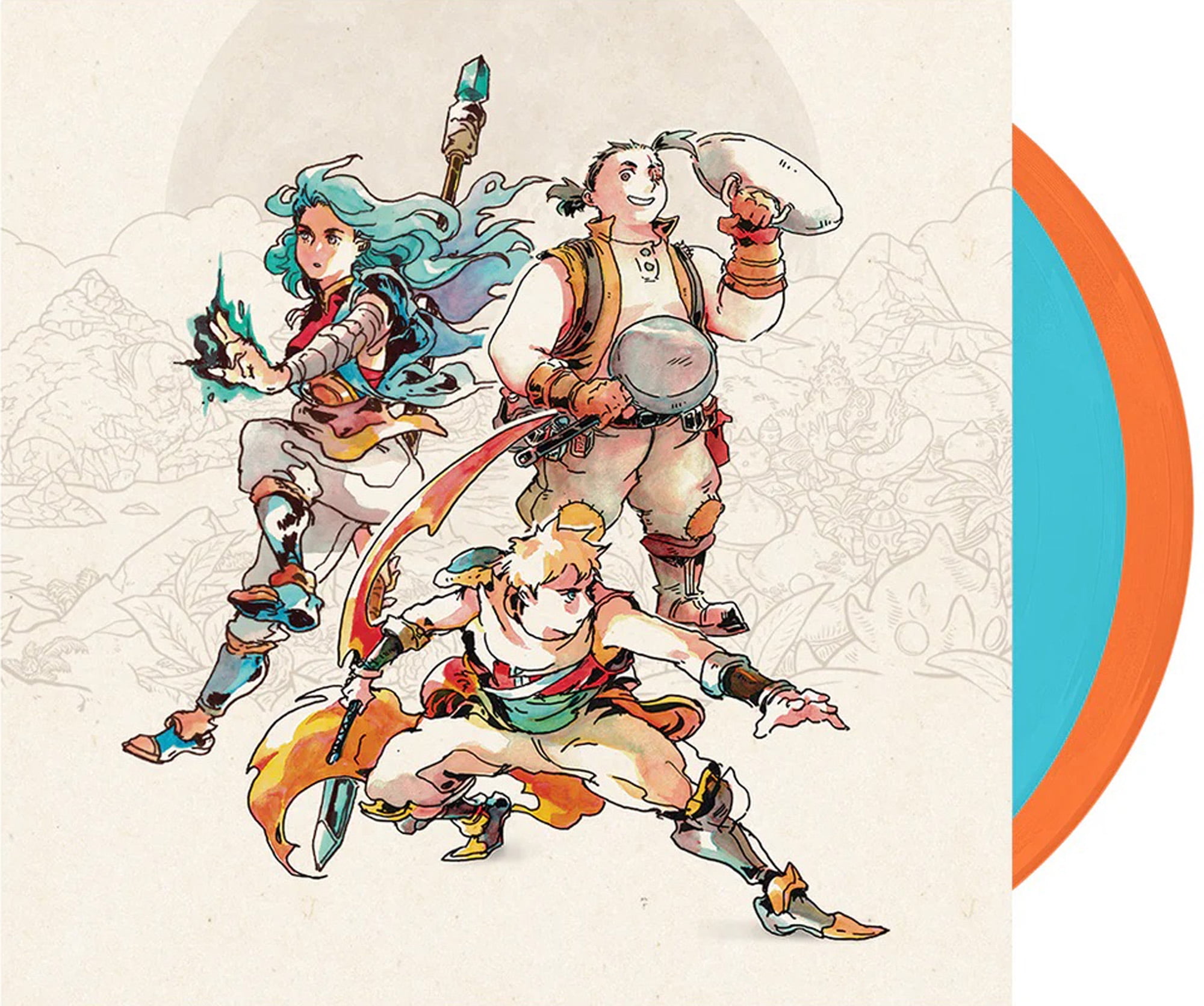 Sea of Stars - Eric W. Brown Yasunori Mitsuda (2xLP Vinyl Record) - Solar Orange and Lunar Blue Vinyl