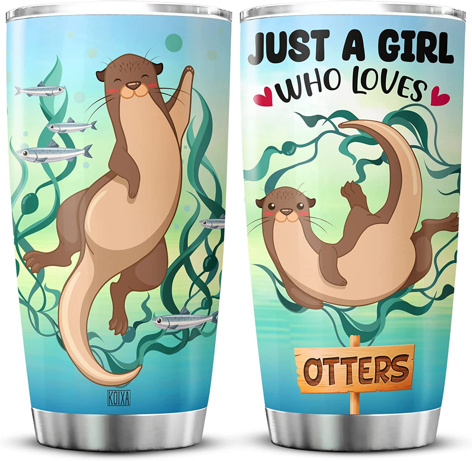 Sea Otter Coffee Tumbler 20oz Just A Girl Who Loves Otters